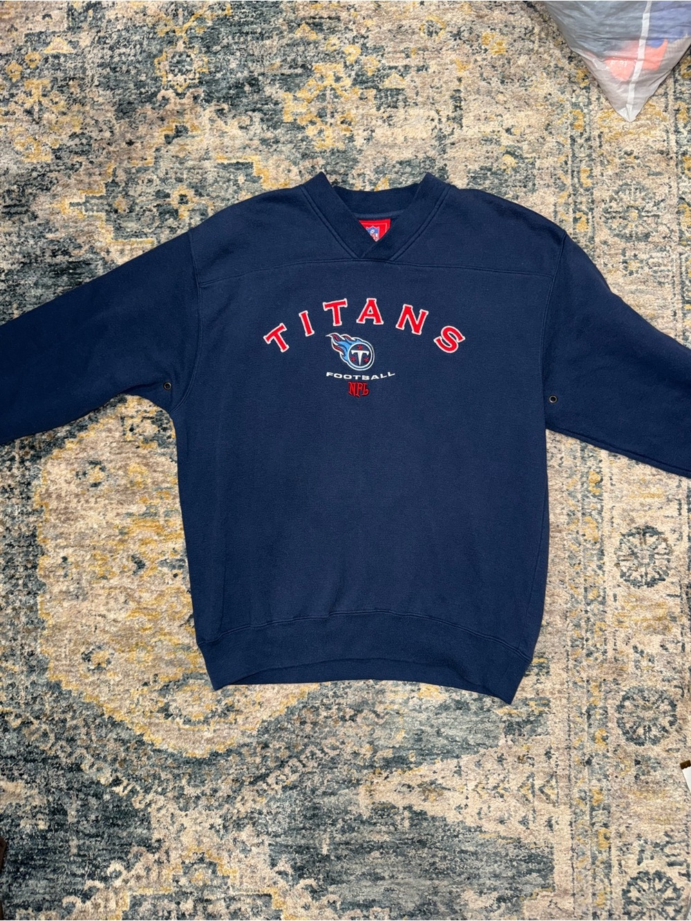 Vintage NFL Tennessee Titans Navy Crewneck Sweatshirt